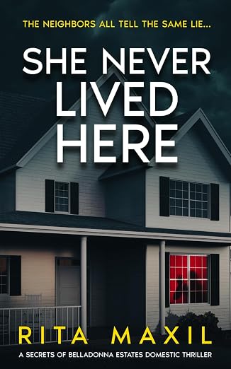 Book cover for She Never Lived Here by Rita Maxil